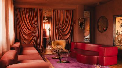 This Theatrical Spanish Apartment Is What Happens When a Designer Designs for Themselves — "Do Not Look for Right Angles or Square Plans Here"