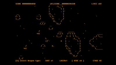 40-year-old Arcade classic shoot ‘em up Gradius gets pure ASCII PC remake — you can even save your gaming screenshots as .TXT files
