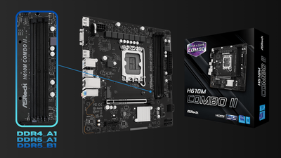 ASRock launches new Frankensteined motherboard with one DDR4 slot and two DDR5 slots — Intel board signals the RAM apocalypse is truly nigh