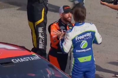 Ex-team-mates Ross Chastain and Daniel Suarez clash in heated Vegas confrontation