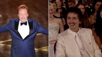 Conan O’Brien’s Fire Oscars Monologue Rips AI, Netflix CEO & Timothée Chalamet