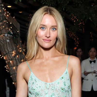 Sarah Pidgeon Trades CBK's Color Palette for Chanel's Light Pistachio Take on the '90s Slip Dress Trend