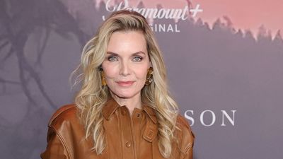 Forget double denim, Michelle Pfeiffer makes a case for double leather, and this is the chicest way to wear it
