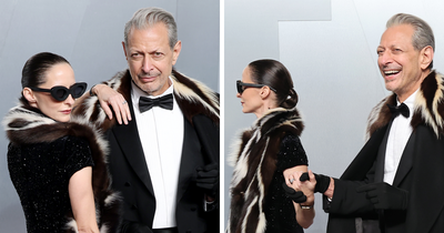Jeff Goldblum’s Wife Emilie, 43, Turns Heads With Pantsless Look For Oscars Afterparty