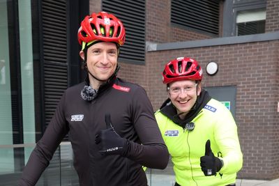 Greg James’ Comic Relief ride gets £1m donation boost as Joe Lycett joins DJ on fourth day