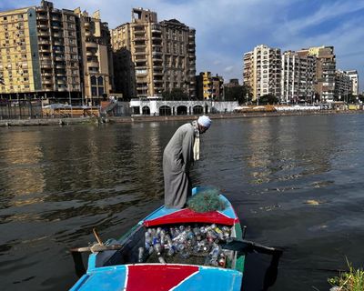 ‘The fish fled’: Nile fisherman earning more from collecting plastic than fish