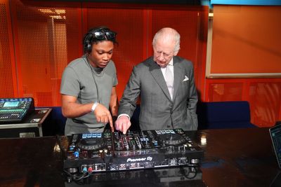 DJ Charles serves up royal remix during visit to arts organisation