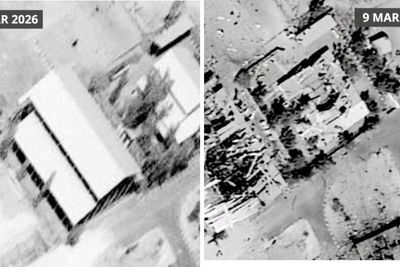 Shocking before and after images shows destruction of US bombing campaign in Iran