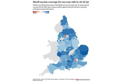 Meningitis B vaccination rates across the UK amid deadly Kent outbreak