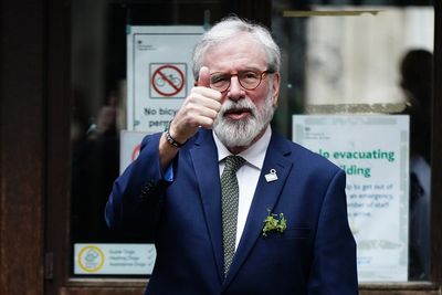 Gerry Adams tells London court he ‘had no involvement whatsoever’ in IRA bombings