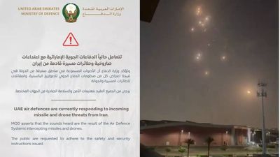 UAE sends emergency missile alert: Dubai confirms sounds heard across emirate were successful air defence interception amid Iran vs US-Israel war