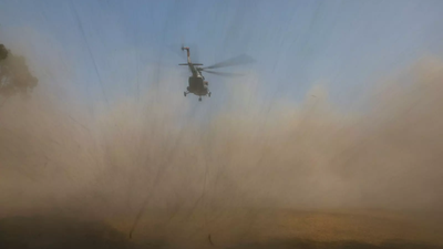 Helicopter overturns and crashes in eastern Nepal while landing, one injured—Watch