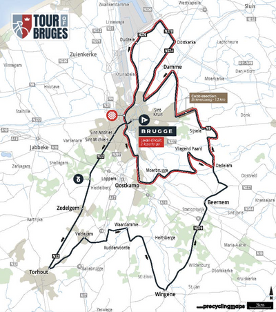 Ronde Van Brugge - Tour of Bruges 2026 Route