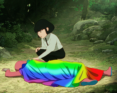 Arco review – Natalie Portman and Mark Ruffalo lead rainbow-hued eco animation