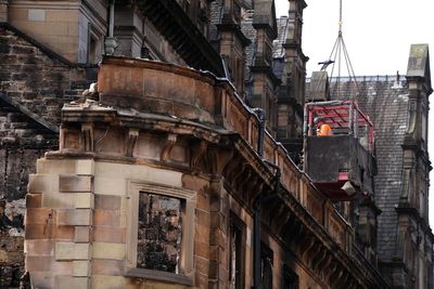 Demolition of fire-hit facade begins as Glasgow Central station partly reopens