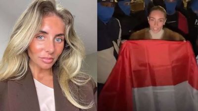 British adult content creator Bonnie Blue charged after lewd gesture outside Indonesian Embassy in London