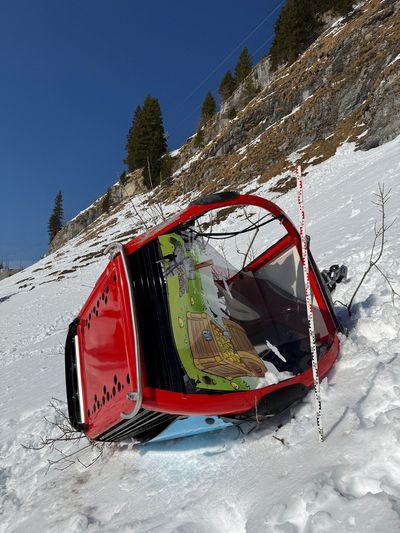 Skier killed as cable car breaks free on mountain in high winds