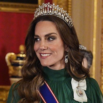 Princess Kate Pairs Diana's Favorite Tiara With Carrie Bradshaw Heels and a New Gown Honoring the Nigerian Flag