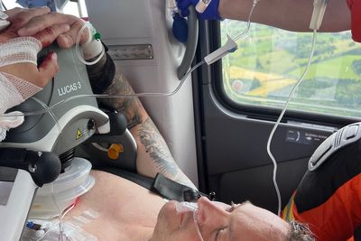 Dad, 41, who suffered cardiac arrest in gym class is saved by owners’ quick-thinking