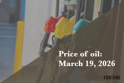 Current price of oil as of March 19, 2026