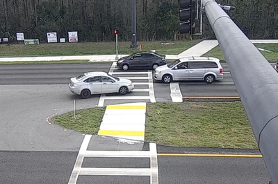 Florida man caught on camera driving backwards after ‘car got stuck in reverse’
