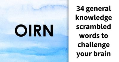 These 34 General Knowledge Questions Come With A Scrambled Answer: Try To Decode Them All