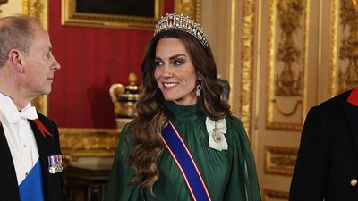 I've been covering State Banquets for years - these are the 3 details in Kate Middleton's gorgeous green outfit that are most intriguing