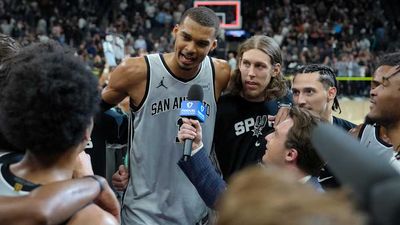 Victor Wembanyama Regaled With 'MVP' Chants After Game-Winner Sends Spurs to Playoffs