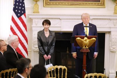 Trump makes Pearl Harbor joke in tense exchange in front of Japan PM