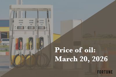 Current price of oil as of March 20, 2026