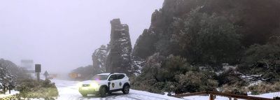 Video shows Tenerife blanketed in snow as Storm Therese sparks state of emergency