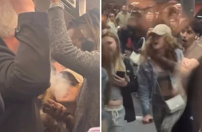 Fight breaks out on Elizabeth line train after youths told to stop vaping by middle-aged passenger