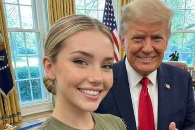 MAGA’s latest Instagram crush pictured with Trump is actually just AI