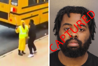 Crossing guard punched in viral video resigns as cops arrest suspect in unprovoked attack