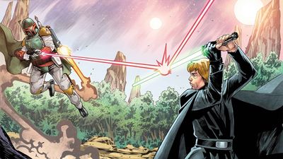 Star Wars: Galaxy's Edge gets a Marvel tie-in comic featuring Luke Skywalker, Princess Leia, Chewie, Boba Fett, Darth Vader, and more that sets up the new story of the Disney attraction
