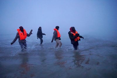 French authorities rescue 78 migrants after small boat engine fails