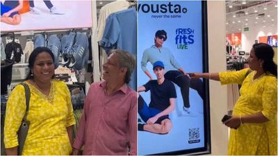 Parents spot son on a poster for the first time; he says, 'This moment means everything'