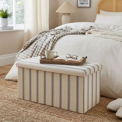 This £35 Dunelm ottoman is all I needed to banish clutter from my bedroom floor – it looks so much more expensive than it is