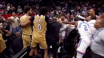 Wizards-Thunder Fight Spills Into Stands, Leads to Four Ejections