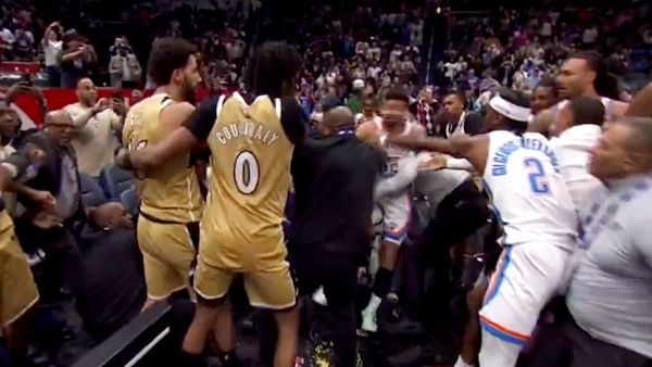 Wizards-Thunder Fight Spills Into Stands, Leads to Four Ejections