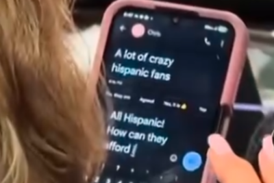'Proud...Crazy Hispanic Spurs Fan' — Viral Backlash Grows After Woman Filmed Texting Racist Remarks at Playoff Game
