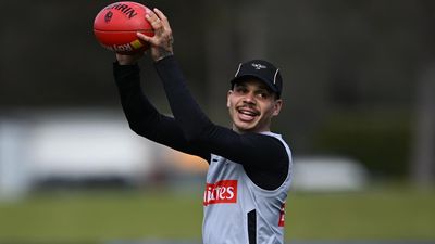 Star Magpie all smiles on return to team training
