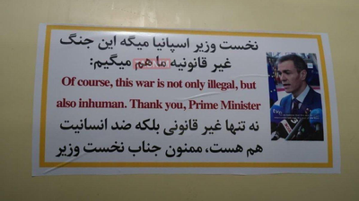 'Illegal, inhuman': Iran sticks Spanish PM's 'no war' message on missiles targeting Israel