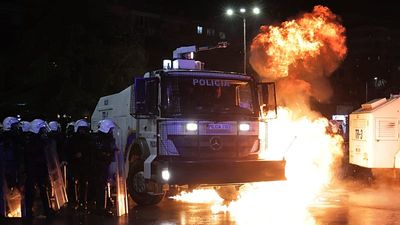 Clashes erupt in Albania’s capital during opposition protest