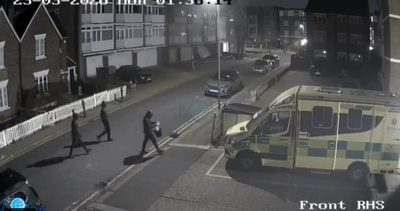 Shocking video footage shows moment arsonists set four Jewish ambulances on fire