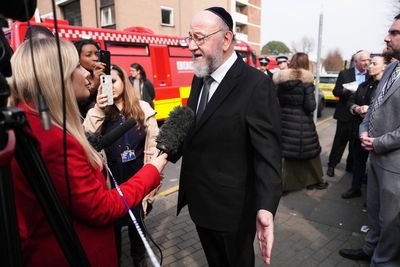 Chief Rabbi says British Jews will not be intimidated after Golders Green arson attack