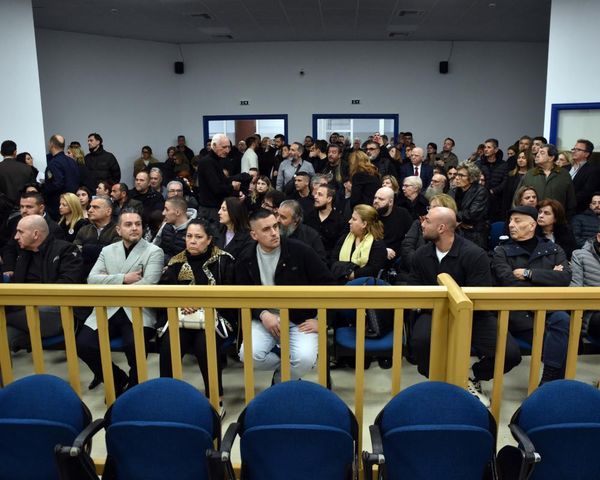 Chaos on first day of Greece train crash trial as relatives shout ‘shame on you’