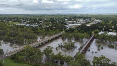 Town on high alert in cyclone's wake amid flood fears