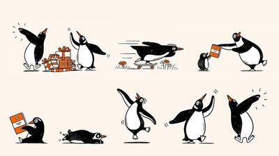 Artist shares how he created Penguin Random House's Playful Penguins campaign