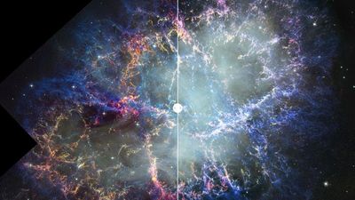 Old tech can learn new tricks. Colorful comparison photos of Crab Nebula wouldn’t have been possible with newer telescopes, NASA says